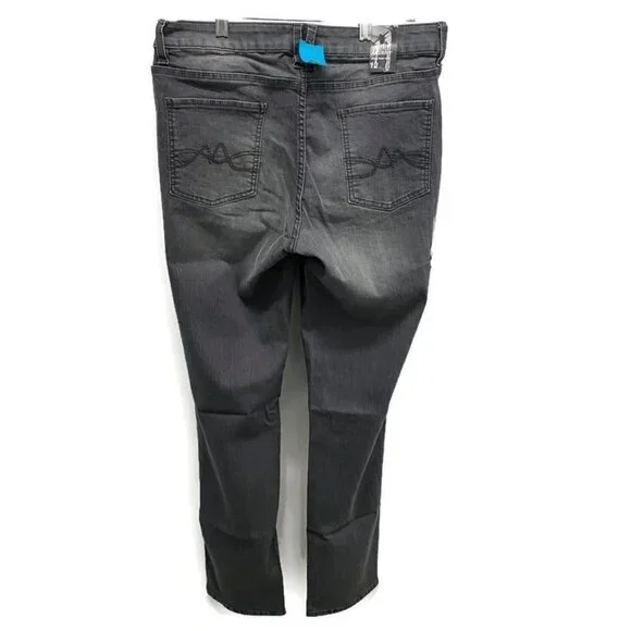 New York & Company Light Gray Mid-Rise Jeans - Picture 2 of 3